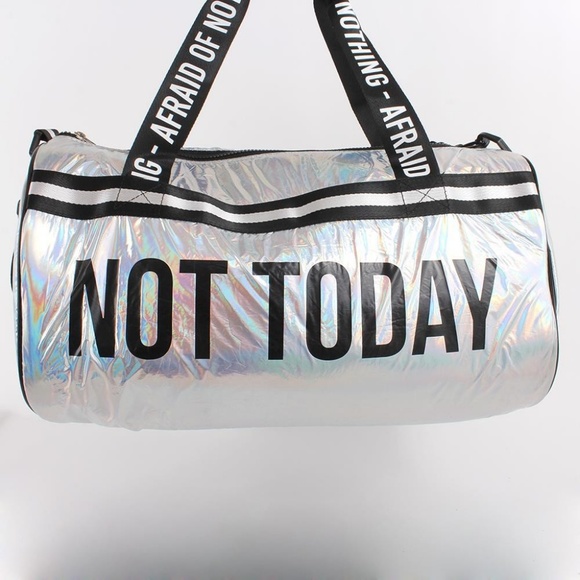 NEW holo NOT Today afraid of nothing GYM bag - Picture 6 of 7